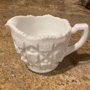 Vintage Milk Glass Creamer